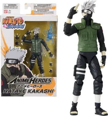 Produktbild von Bandai Dragon Ball Naruto Anime Heroes Kakashi Figur Mehrfarbig Mehrfarbig One Size