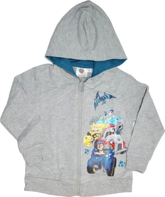 Produktbild von Paw Patrol Kinder Jungen Kapuzen Pullover Hoodie Jacke Chase – Grau / 98/104