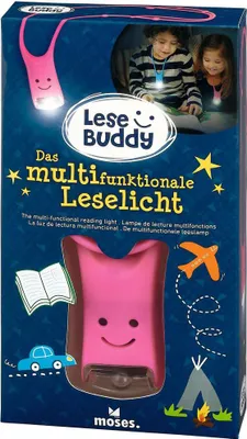 Produktbild von MOSES Lese Buddy- Das multifunktionale Leselicht pink