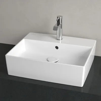 Produktbild von Villeroy & Boch Memento 2.0 Aufsatzwaschtisch 50 cm mit Hahnloch, mit Überlauf
