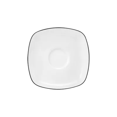 Produktbild von Seltmann Weiden Lido Black Line eckig Teeuntere 13cm