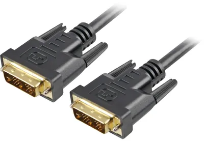 Imagen del producto de Cable monitor DVI-D > DVI-D (18+1) (, 1 metro, conexión simple, 18+1)