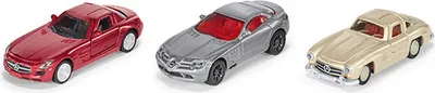 Produktbild von Siku 6214B Mercedes Set 2 limited special model 3 Mercedes BOX scale 1:55