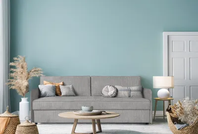 Produktbild von Sofa Designersofa RUBY mit Schlaffunktion Stoff Anafi Hellgrau