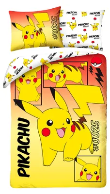 Produktbild von Pokemon - Pikachu #0025 - Wende-Bettwäsche-Set, 135x200 & 80x80