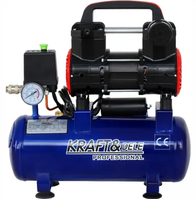 Produktbild von KRAFT&DELE | Flüsterkompressor, 9L, 230V, 1200W, Kompressor, Druckluftkompressor, Kessel inklusive Druckminderer