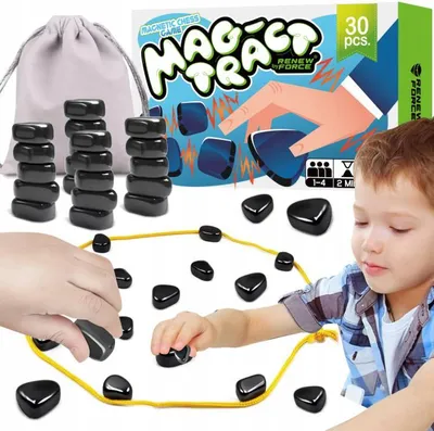 Zdjęcie produktu dla MAGNETYCZNA gra planszowa strategiczna MAGNETYCZNE KAMIENIE SZACHY 30 sztuk