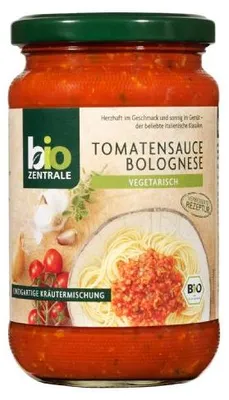 Zdjęcie produktu dla Biozentrale sos pomidorowy Bolognese delikatnie pikantny i pełny smaku 350g