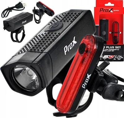 Obrázek produktu pro PROX AERO Přední 400Lm + zadní 10Lm sada lamp USB