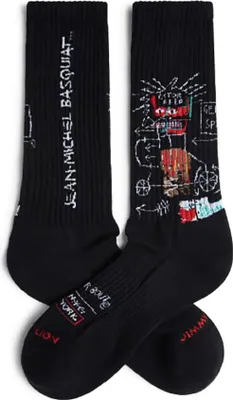 Produktbild von Jimmy Lion Athletic Basquiat Gem Spa Crew-socken Schwarz EU 41-46 Herren,Damen Schwarz EU 41-46
