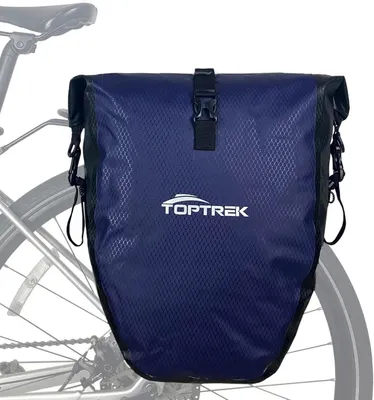 Zdjęcie produktu dla Torba rowerowa na bagażnik 23-28 l, wodoodporna, z odblaskami, do jazdy rowerem
