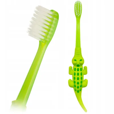 Image de Brosse à dents pour enfants Akuku - Crocodile, vert