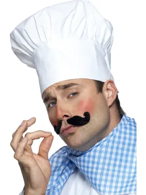 Produktbild von Kochmütze Mütze Koch weiß Le Chef Küchechef Chefmütze Küchenchefmütze weißer Hut Kochhut