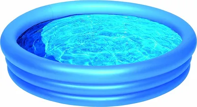 Produktbild von Wehncke Planschbecken 100x24cm Aufblasbar für Kinder 1-6 Jahre Sommerpool blau