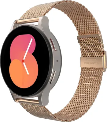 Produktbild von Cazy Uhrenarmband geeignet für Samsung Galaxy Watch Band (Silksteel) – Smartwatch-Armbänder – Universelles Armband geeignet für Samsung Galaxy Watch 7 / Watch 6 / Watch 5 / Watch 4 / Watch FE - Roségold