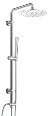 Obrázek produktu pro Sprchová souprava Regendusche, nerezová ocel, 20 cm, ruční sprcha, sprchový systém do koupelny