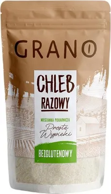 MIESZANKA DO WYPIEKU CHLEBA RAZOWEGO BEZGLUTENOWA 500 g - GRANO