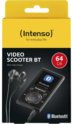 Productafbeelding van Intenso 3717490 Intenso MP3 Videoplayer 1,8" Video Scooter BT 64GB Black