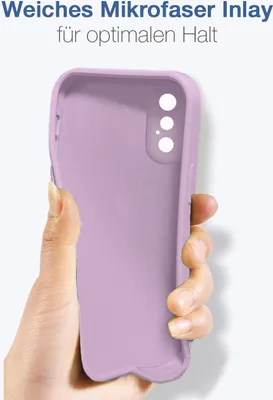 Produktbild von Hülle für Apple iPhone X Case Cover Bumper Smartphone Softgrip Schutzhülle Farbe: Lila