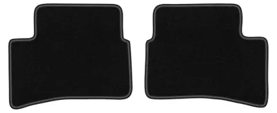 Imagen del producto de Alfombrillas traseras de moqueta para Kia Rio II DE 2005-2011 (hatchback) – 2 piezas, negras, a medida – Wielganizator LUX