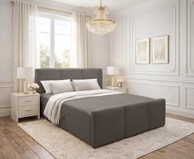 Produktbild von AX LIVING Boxspringbett 180x200 Braun Ankarra Bett mit Stauraum