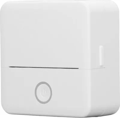 Image de Mini-imprimante thermique, outil de poche portable pour étudiants avec câble de recharge pour rouleau de papier