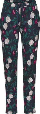 Produktbild von s.Oliver Schlafhose dunkelblau geblümt Größe 36/38
