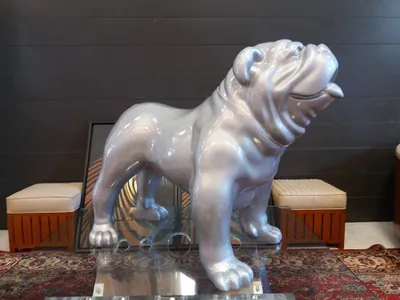 Produktbild von Design Figuren Skulpturen Moderne Bulldogge Skulptur Deko Skulpturen Statuen Neu