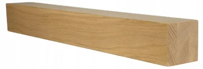 Immagine prodotto di Piedino per mobili - 6x6x50 cm - Legno di quercia - Accuratamente levigato - Pronto per essere verniciato o dipinto - Bordi leggermente arrotondati - Piedino per mobili