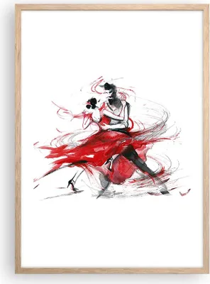 Produktbild von Gerahmtes Poster - Rahmen in heller Eiche - Tanz Aktion Aktivität - 50x70 cm - Wand Bild - Wanddeko - Wandbilder - Wandposter - Bilderrahmen - Bilder - Kunstdruck - Wandbild - P2NPA50x70-3052