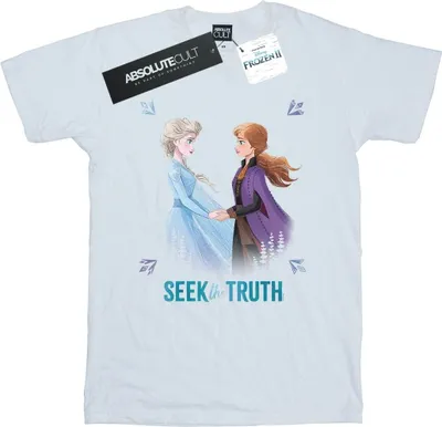 Produktbild von Disney - "Frozen 2 Seek The Truth" T-Shirt für Damen BI24369 (3XL) (Weiß)