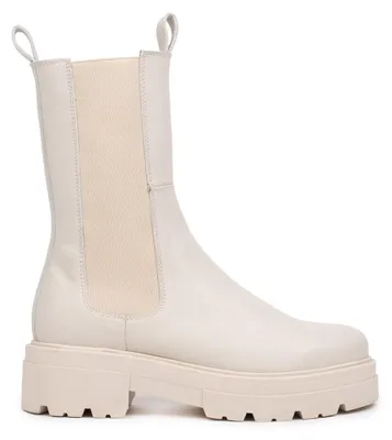 Immagine prodotto di Stivali Chelsea beige in pelle, marca Omnio