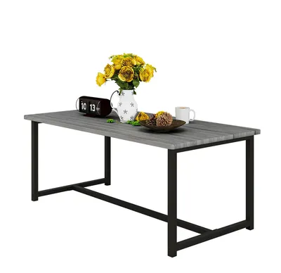 Image de Omgoods - Table basse rectangulaire moderne au design industriel