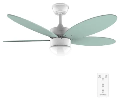 Zdjęcie produktu dla Cecotec 05878, Wentylator domowy z łopatkami, Zielony, Biały, Sufit, 106 cm, Przyciski, Bezprzewodowy, 8 h