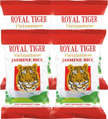Produktbild von Royal Tiger vietnamesischer Jasminreis, 4x 18kg, Duftreis aus Vietnam