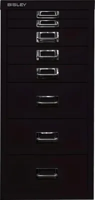 Produktbild von Schubladenschrank MultiDrawer schwarz H590xB279xT380mm 8 Schubl