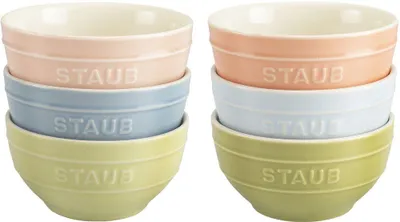 Imagen del producto de STAUB SERVING: Juego de 6 cuencos de 12 cm, de colores variados