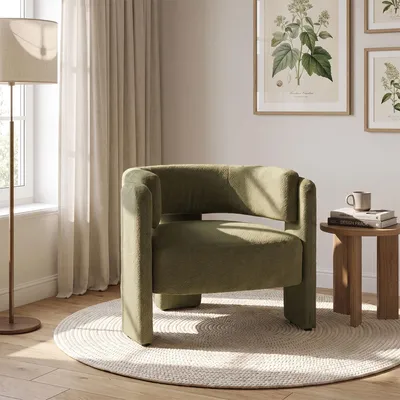 Produktbild von Loungesessel Lesesessel Polstersessel Relaxsessel Gepolsterter Ohrensessel Einzelsofa Armlehnstuhl Freizeitstuhl Relaxstuhl Grün