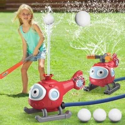 Produktbild von Kinder-Wasserschütter für den Garten, 2-Sprühkopf-Spucknuss für Hunde/Bälle, Wasserspielzeug für den Außenbereich, Garten, Sommer, Pool, Partyfreude