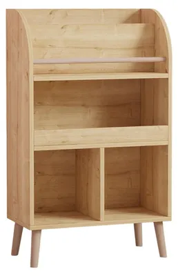 Image de Étagère murale en bois "Minola" – 60 x 30 x 102 cm – Beige