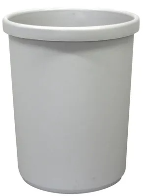 Imagen del producto de MM Metzger Mendle 2030900: Papelera, 33 litros - gris claro, diámetro mínimo/máximo: 290/335 mm, altura: 430 mm