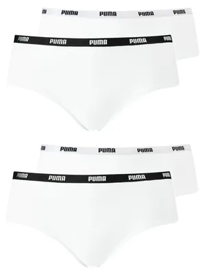 Produktbild von PUMA Damen Hipster Unterhosen 4er Pack, Baumwoll-Modal-Mischung, sportlich-elegant