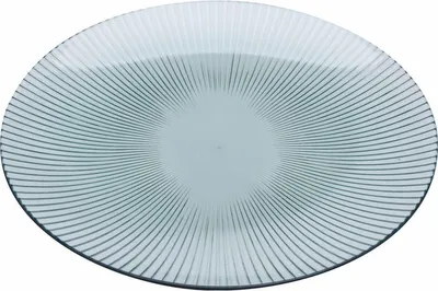 Produktbild von Teller türkis mit Muster glänzend Modern Design Dekorativ 25cm x 2cm
