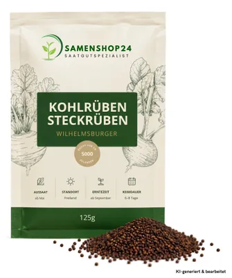 Produktbild von Kohlrüben Steckrüben Wilhelmsburger 125g, robust & ertragreich