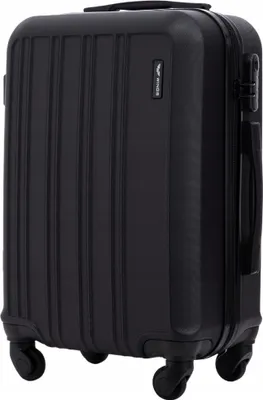 Produktbild von WINGS HARRIER Kabinentrolley Zahlenschloss, 4 Rollen, schwarz, ABS