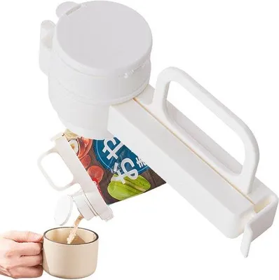 Produktbild von Kochklammern Mit Geschenkdose - Küchenverschluss - Kochklammern - Verschlussklammern - Küchenverschlussschraube Geschenkdose - Lebensmittel Verschließen - Zerschnitten - Kochklammern Für Lebensmittel Mit Serviertüten - Für Küchen Lebensmittel Aufbewahrungsbeutel - Weiss - 1 Stück