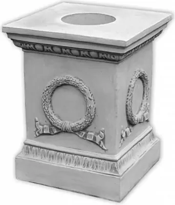 Produktbild von Casa Padrino Barock Garten Deko Sockel Grau H. 74 cm - Barock Garten Accessoires