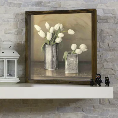 Produktbild von Wallity, Almıla- EVL1450, Bunt, Leinwandbilder, 34 x 34 cm, Gemälde: 100% MDF (Dicke: 3mm)