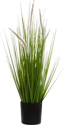 Produktbild von Atmosphera Ziergras Kunstpflanze - Grashalme - grun - H70 cm