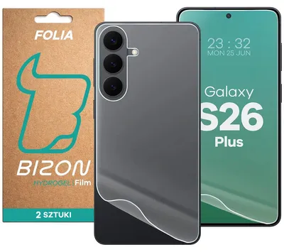 Produktbild von 2x Hydrogel Folie für Display und Rückseite Bizon Film Hydrogel Pack für Galaxy S26 Plus